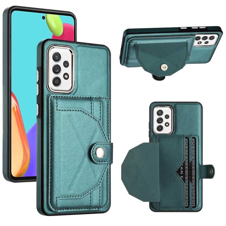 Shockproof Leather Phone Case with Card Holder, For Samsung Galaxy S21 FE 5G, For Samsung Galaxy A32 4G, For Samsung Galaxy A72 4G / A72 5G, For Samsung Galaxy A52 4G / A52 5G, For Samsung Galaxy A12 4G / M12, For Samsung Galaxy A32 5G
