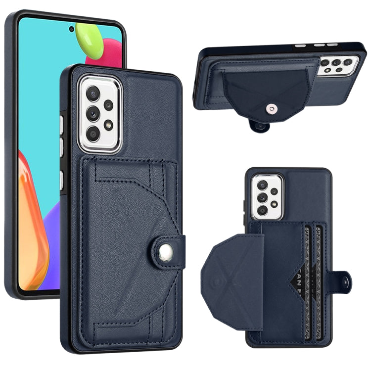 Shockproof Leather Phone Case with Card Holder, For Samsung Galaxy S21 FE 5G, For Samsung Galaxy A32 4G, For Samsung Galaxy A72 4G / A72 5G, For Samsung Galaxy A52 4G / A52 5G, For Samsung Galaxy A12 4G / M12, For Samsung Galaxy A32 5G