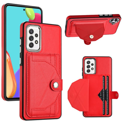 Shockproof Leather Phone Case with Card Holder, For Samsung Galaxy S21 FE 5G, For Samsung Galaxy A32 4G, For Samsung Galaxy A72 4G / A72 5G, For Samsung Galaxy A52 4G / A52 5G, For Samsung Galaxy A12 4G / M12, For Samsung Galaxy A32 5G