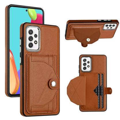 Shockproof Leather Phone Case with Card Holder, For Samsung Galaxy S21 FE 5G, For Samsung Galaxy A32 4G, For Samsung Galaxy A72 4G / A72 5G, For Samsung Galaxy A52 4G / A52 5G, For Samsung Galaxy A12 4G / M12, For Samsung Galaxy A32 5G