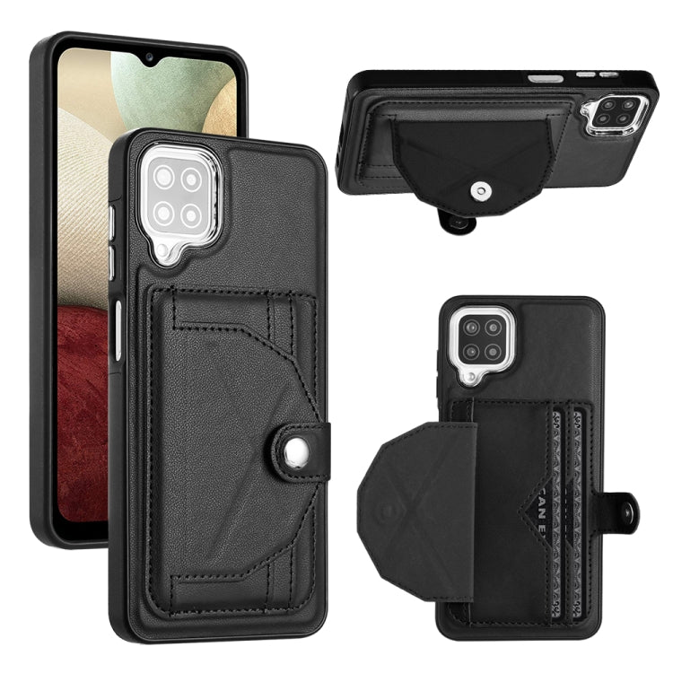 Shockproof Leather Phone Case with Card Holder, For Samsung Galaxy S21 FE 5G, For Samsung Galaxy A32 4G, For Samsung Galaxy A72 4G / A72 5G, For Samsung Galaxy A52 4G / A52 5G, For Samsung Galaxy A12 4G / M12, For Samsung Galaxy A32 5G