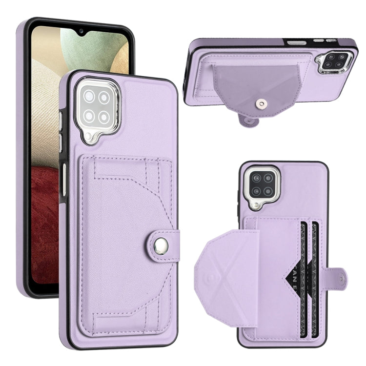 Shockproof Leather Phone Case with Card Holder, For Samsung Galaxy S21 FE 5G, For Samsung Galaxy A32 4G, For Samsung Galaxy A72 4G / A72 5G, For Samsung Galaxy A52 4G / A52 5G, For Samsung Galaxy A12 4G / M12, For Samsung Galaxy A32 5G