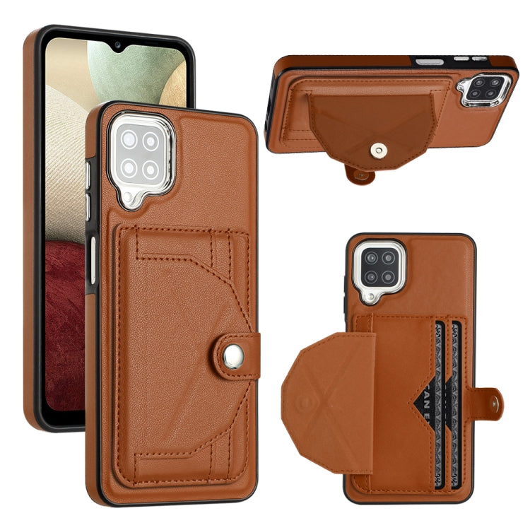 Shockproof Leather Phone Case with Card Holder, For Samsung Galaxy S21 FE 5G, For Samsung Galaxy A32 4G, For Samsung Galaxy A72 4G / A72 5G, For Samsung Galaxy A52 4G / A52 5G, For Samsung Galaxy A12 4G / M12, For Samsung Galaxy A32 5G