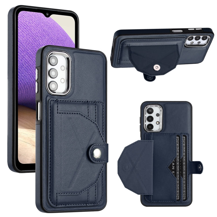 Shockproof Leather Phone Case with Card Holder, For Samsung Galaxy S21 FE 5G, For Samsung Galaxy A32 4G, For Samsung Galaxy A72 4G / A72 5G, For Samsung Galaxy A52 4G / A52 5G, For Samsung Galaxy A12 4G / M12, For Samsung Galaxy A32 5G