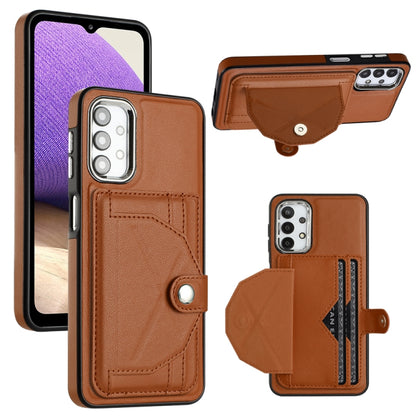 Shockproof Leather Phone Case with Card Holder, For Samsung Galaxy S21 FE 5G, For Samsung Galaxy A32 4G, For Samsung Galaxy A72 4G / A72 5G, For Samsung Galaxy A52 4G / A52 5G, For Samsung Galaxy A12 4G / M12, For Samsung Galaxy A32 5G