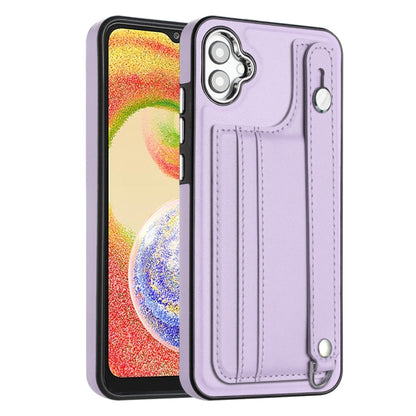 Shockproof Leather Phone Case with Wrist Strap, For Samsung Galaxy A04E / F04 / M04, For Samsung Galaxy A14 4G / A14 5G, For Samsung Galaxy A34 5G, For Samsung Galaxy A54 5G, For Samsung Galaxy S23 Ultra, For Samsung Galaxy S23, For Samsung Galaxy A04 ...