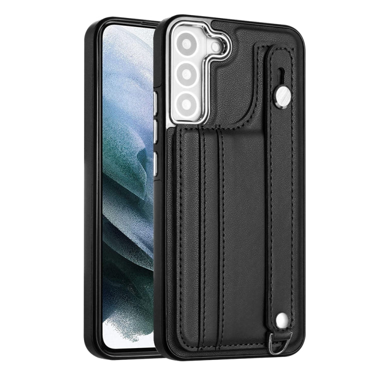 Shockproof Leather Phone Case with Wrist Strap, For Samsung Galaxy A04E / F04 / M04, For Samsung Galaxy A14 4G / A14 5G, For Samsung Galaxy A34 5G, For Samsung Galaxy A54 5G, For Samsung Galaxy S23 Ultra, For Samsung Galaxy S23, For Samsung Galaxy A04 ...