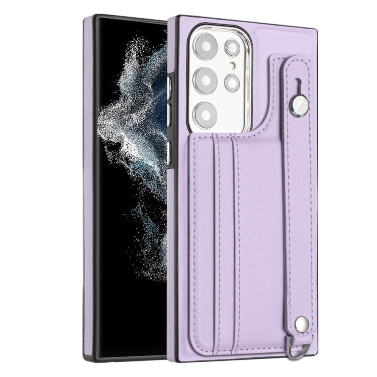 Shockproof Leather Phone Case with Wrist Strap, For Samsung Galaxy A23 4G / F23 5G / M23 5G, For Samsung Galaxy A53 5G, For Samsung Galaxy A73 5G, For Samsung Galaxy A33 5G, For Samsung Galaxy A13 4G, For Samsung Galaxy S22 Ultra 5G                    ...