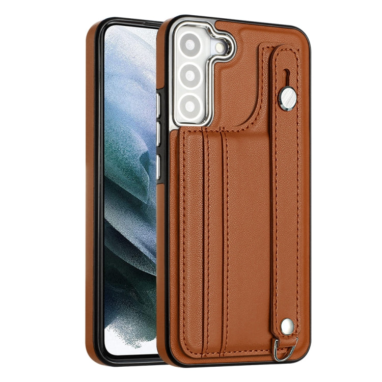 Shockproof Leather Phone Case with Wrist Strap, For Samsung Galaxy A23 4G / F23 5G / M23 5G, For Samsung Galaxy A53 5G, For Samsung Galaxy A73 5G, For Samsung Galaxy A33 5G, For Samsung Galaxy A13 4G, For Samsung Galaxy S22 Ultra 5G                    ...