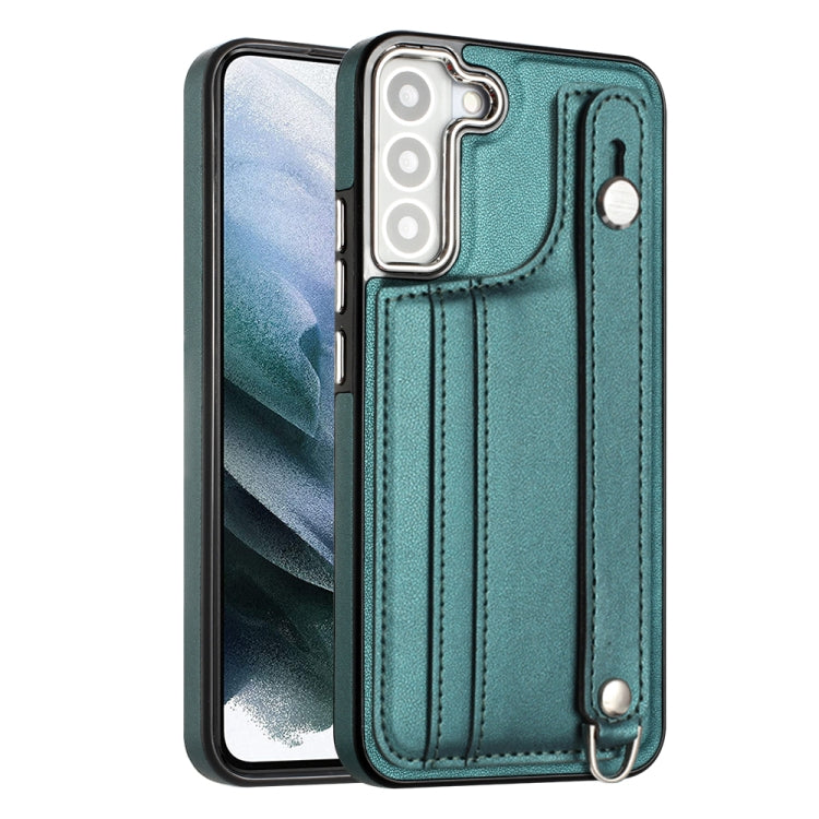 Shockproof Leather Phone Case with Wrist Strap, For Samsung Galaxy A22 5G, For Samsung Galaxy S21 FE 5G, For Samsung Galaxy A32 4G, For Samsung Galaxy A72 4G / A72 5G, For Samsung Galaxy A52 4G / A52 5G, For Samsung Galaxy A12 4G / M12                 ...
