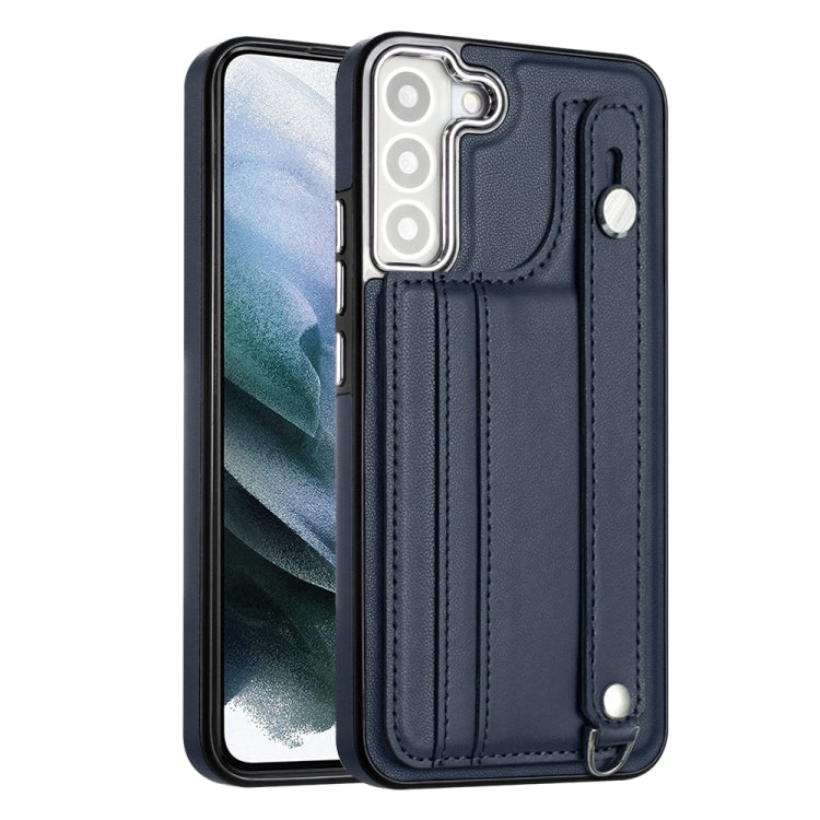 Shockproof Leather Phone Case with Wrist Strap, For Samsung Galaxy A22 5G, For Samsung Galaxy S21 FE 5G, For Samsung Galaxy A32 4G, For Samsung Galaxy A72 4G / A72 5G, For Samsung Galaxy A52 4G / A52 5G, For Samsung Galaxy A12 4G / M12                 ...