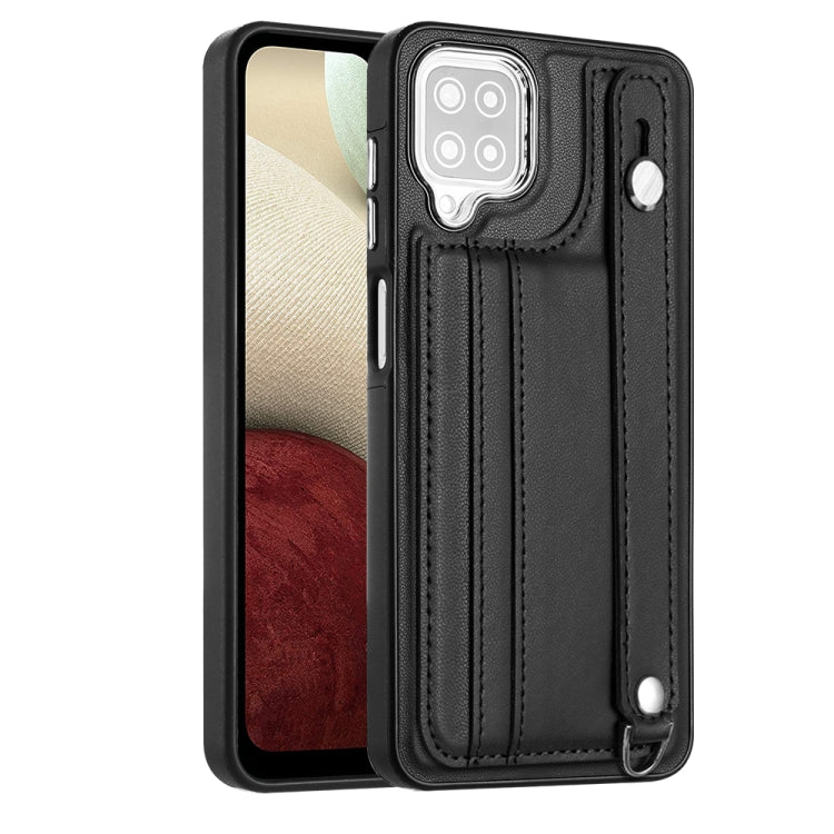 Shockproof Leather Phone Case with Wrist Strap, For Samsung Galaxy A22 5G, For Samsung Galaxy S21 FE 5G, For Samsung Galaxy A32 4G, For Samsung Galaxy A72 4G / A72 5G, For Samsung Galaxy A52 4G / A52 5G, For Samsung Galaxy A12 4G / M12                 ...