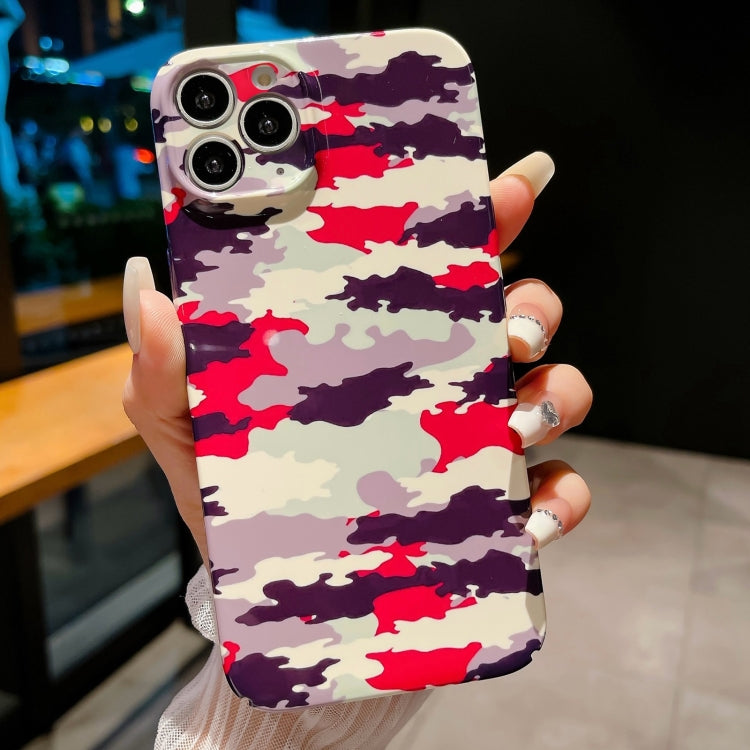 Precise Hole Camouflage Pattern PC Phone Case, For iPhone 13 mini, For iPhone 12, For iPhone 12 Pro Max, For iPhone 12 Pro, For iPhone 12 mini, For iPhone 11 Pro Max