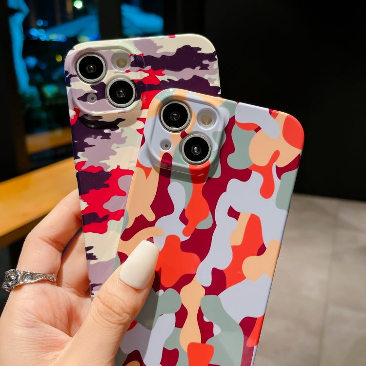 Precise Hole Camouflage Pattern PC Phone Case, For iPhone 14 Pro, For iPhone 14 Pro Max, For iPhone SE 2022 / 2020 / 8 / 7, For iPhone 13 Pro Max, For iPhone 13 Pro, For iPhone 13