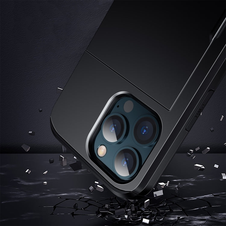 Shockproof Armor Phone Case with Slide Card Slot, For iPhone 15 Pro Max, For iPhone 15 Pro, For iPhone 15 Plus, For iPhone 15
