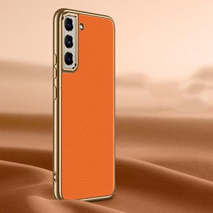 Litchi Texture Genuine Leather Phone Case, For Samsung Galaxy S23 Ultra 5G, For Samsung Galaxy S23 5G, For Samsung Galaxy S22 Ultra 5G, For Samsung Galaxy S22+ 5G, For Samsung Galaxy S22 5G