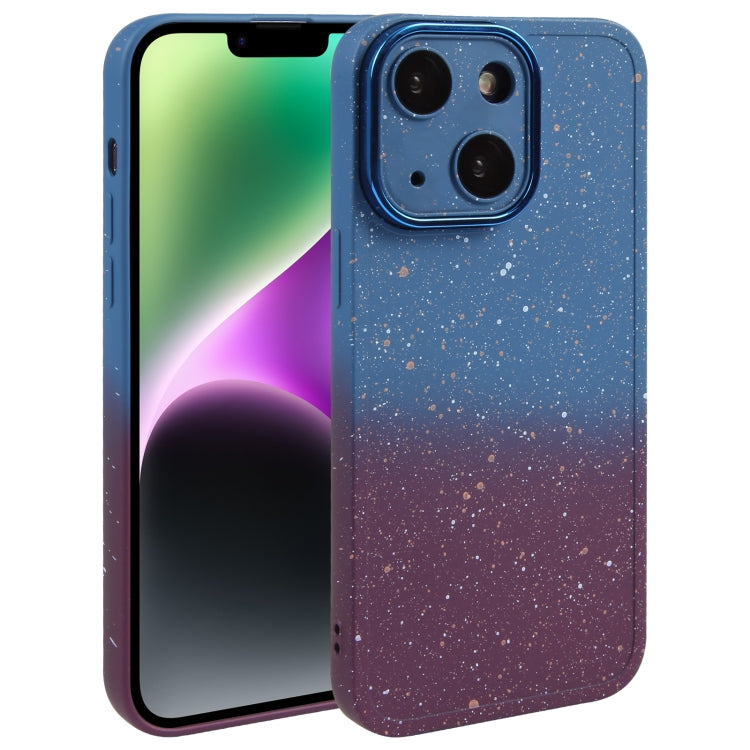 Gradient Starry Silicone Phone Case with Lens Film, For iPhone 14 Plus, For iPhone 15 Pro Max, For iPhone 15 Pro, For iPhone 14, For iPhone 14 Pro, For iPhone 15 Plus, For iPhone 15, For iPhone 14 Pro Max
