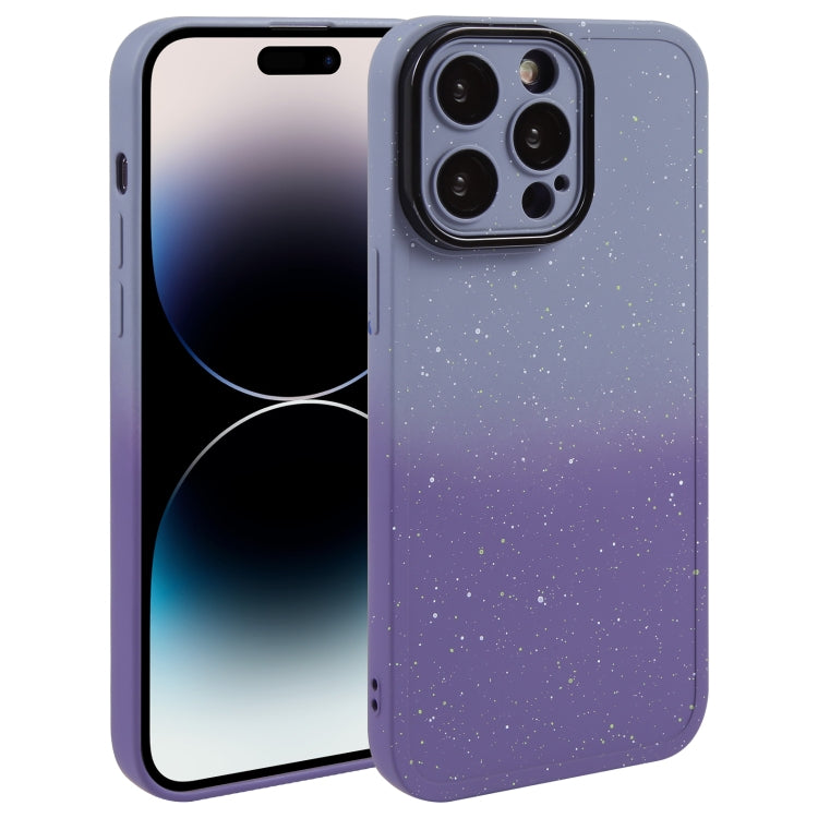 Gradient Starry Silicone Phone Case with Lens Film, For iPhone 14 Plus, For iPhone 15 Pro Max, For iPhone 15 Pro, For iPhone 14, For iPhone 14 Pro, For iPhone 15 Plus, For iPhone 15, For iPhone 14 Pro Max
