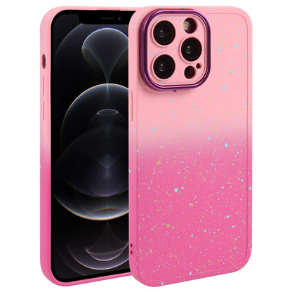Gradient Starry Silicone Phone Case with Lens Film, For iPhone 13 Pro Max, For iPhone 13 Pro, For iPhone 13, For iPhone 12, For iPhone 12 Pro Max, For iPhone 12 Pro, For iPhone 11 Pro Max, For iPhone 11