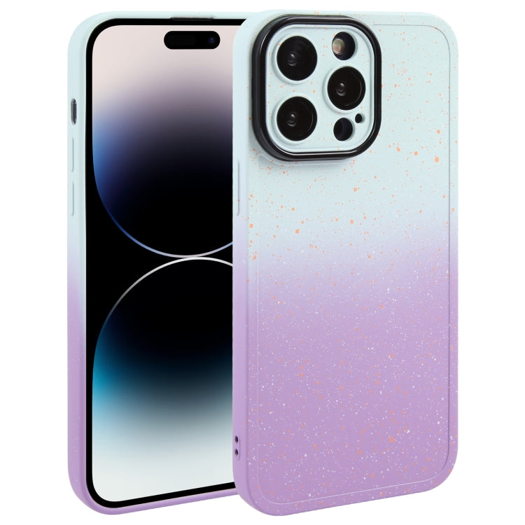 Gradient Starry Silicone Phone Case with Lens Film, For iPhone 14 Plus, For iPhone 15 Pro Max, For iPhone 15 Pro, For iPhone 14, For iPhone 14 Pro, For iPhone 15 Plus, For iPhone 15, For iPhone 14 Pro Max
