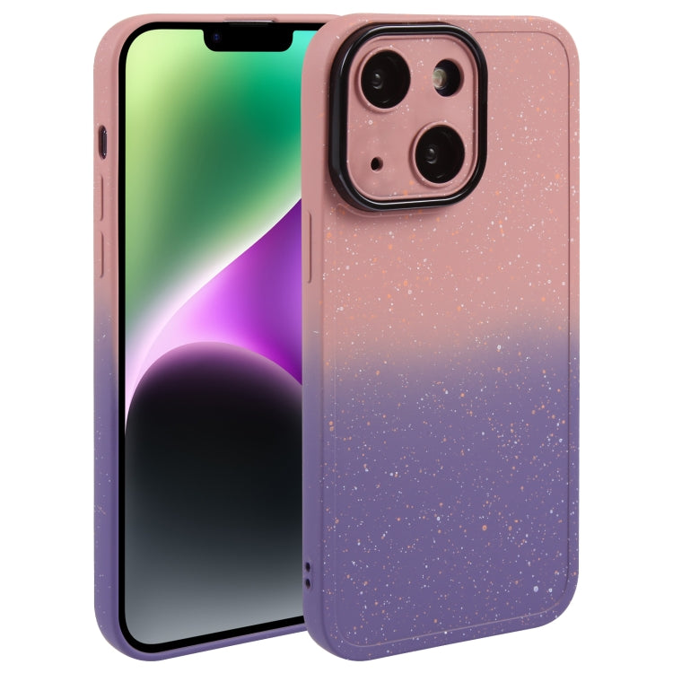 Gradient Starry Silicone Phone Case with Lens Film, For iPhone 14 Plus, For iPhone 15 Pro Max, For iPhone 15 Pro, For iPhone 14, For iPhone 14 Pro, For iPhone 15 Plus, For iPhone 15, For iPhone 14 Pro Max