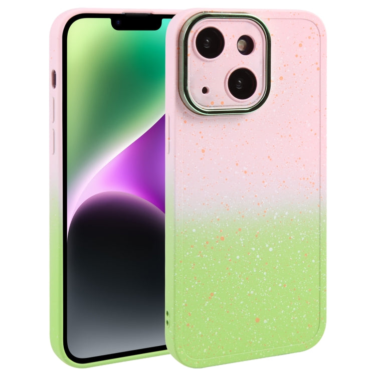 Gradient Starry Silicone Phone Case with Lens Film, For iPhone 14 Plus, For iPhone 15 Pro Max, For iPhone 15 Pro, For iPhone 14, For iPhone 14 Pro, For iPhone 15 Plus, For iPhone 15, For iPhone 14 Pro Max