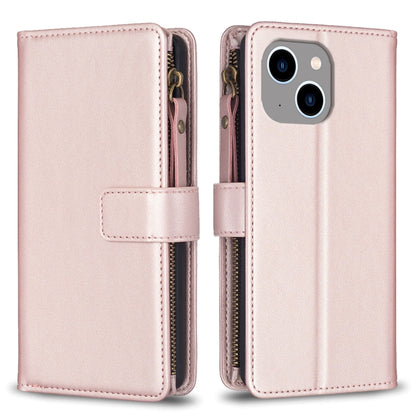 9 Card Slots Zipper Wallet Leather Flip Phone Case, For iPhone 14 Plus, For iPhone 14 / 13, For iPhone 14 Pro, For iPhone 14 Pro Max, For iPhone SE 2022/SE 2020 / 8 / 7, For iPhone 13 Pro Max, For iPhone 13 Pro, For iPhone 12 / 12 Pro