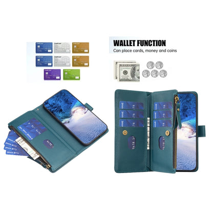 9 Card Slots Zipper Wallet Leather Flip Phone Case, For iPhone 16 Pro Max, For iPhone 16 Pro, For iPhone 16 Plus, For iPhone 16, For iPhone 15 Pro Max, For iPhone 15 Pro, For iPhone 15 Plus, For iPhone 15