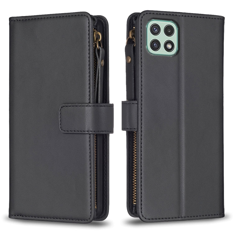 9 Card Slots Zipper Wallet Leather Flip Phone Case, For Samsung Galaxy A22 4G, For Samsung Galaxy A22 5G, For Samsung Galaxy S21 FE 5G, For Samsung Galaxy A23 4G, For Samsung Galaxy A32 4G, For Samsung Galaxy A72, For Samsung Galaxy A52                ...