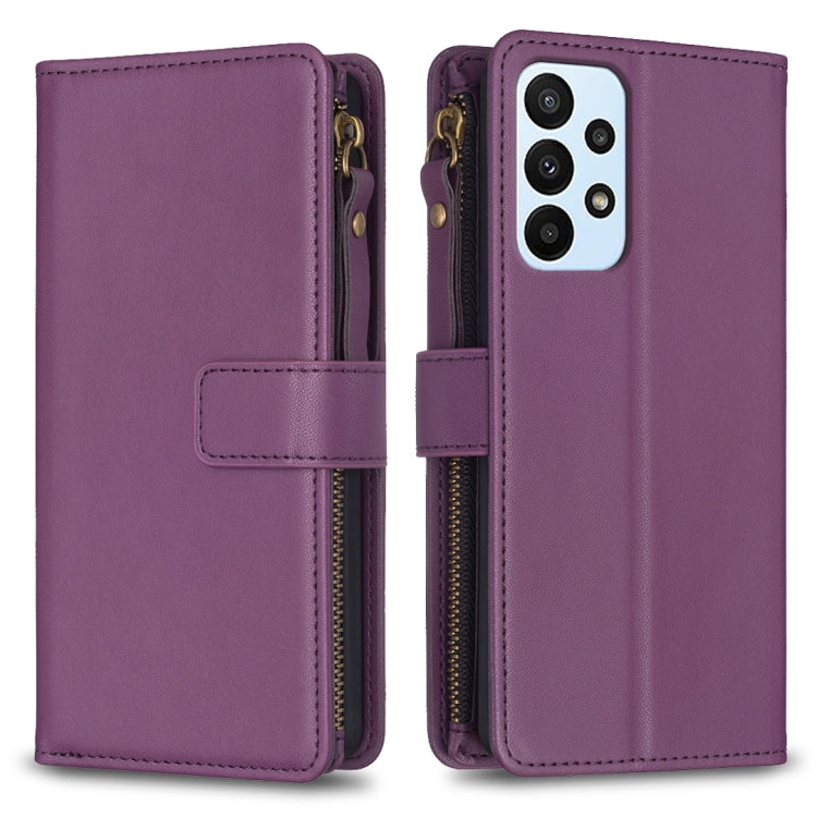 9 Card Slots Zipper Wallet Leather Flip Phone Case, For Samsung Galaxy A22 4G, For Samsung Galaxy A22 5G, For Samsung Galaxy S21 FE 5G, For Samsung Galaxy A23 4G, For Samsung Galaxy A32 4G, For Samsung Galaxy A72, For Samsung Galaxy A52                ...