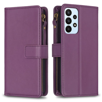 9 Card Slots Zipper Wallet Leather Flip Phone Case, For Samsung Galaxy A22 4G, For Samsung Galaxy A22 5G, For Samsung Galaxy S21 FE 5G, For Samsung Galaxy A23 4G, For Samsung Galaxy A32 4G, For Samsung Galaxy A72, For Samsung Galaxy A52                ...