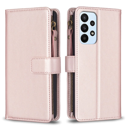 9 Card Slots Zipper Wallet Leather Flip Phone Case, For Samsung Galaxy A22 4G, For Samsung Galaxy A22 5G, For Samsung Galaxy S21 FE 5G, For Samsung Galaxy A23 4G, For Samsung Galaxy A32 4G, For Samsung Galaxy A72, For Samsung Galaxy A52                ...