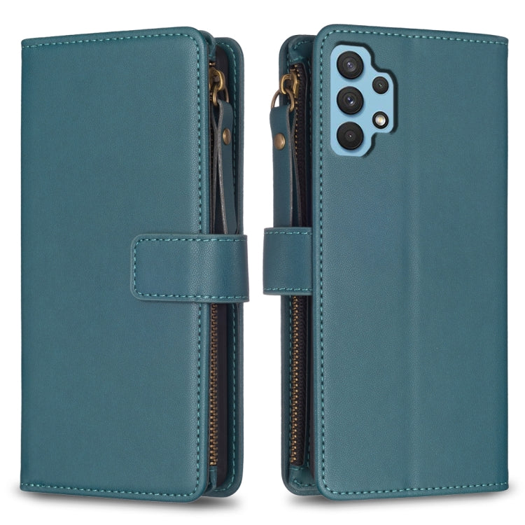 9 Card Slots Zipper Wallet Leather Flip Phone Case, For Samsung Galaxy A22 4G, For Samsung Galaxy A22 5G, For Samsung Galaxy S21 FE 5G, For Samsung Galaxy A23 4G, For Samsung Galaxy A32 4G, For Samsung Galaxy A72, For Samsung Galaxy A52                ...