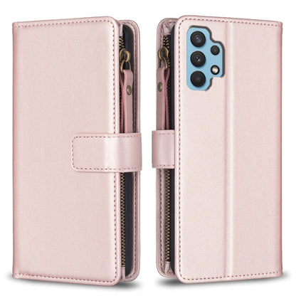 9 Card Slots Zipper Wallet Leather Flip Phone Case, For Samsung Galaxy A22 4G, For Samsung Galaxy A22 5G, For Samsung Galaxy S21 FE 5G, For Samsung Galaxy A23 4G, For Samsung Galaxy A32 4G, For Samsung Galaxy A72, For Samsung Galaxy A52                ...