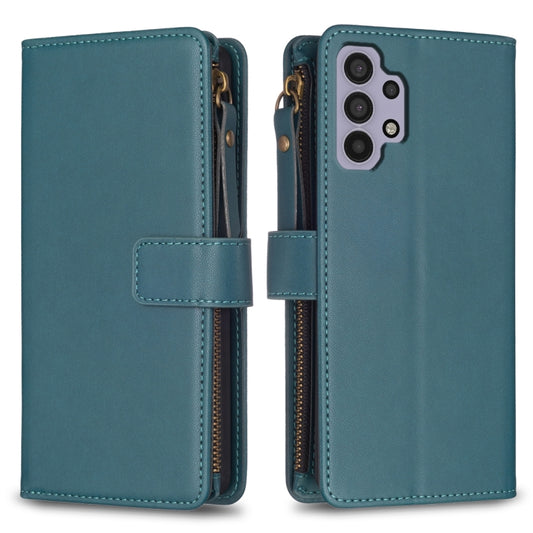 9 Card Slots Zipper Wallet Leather Flip Phone Case, For Samsung Galaxy A32 5G, For Samsung Galaxy S21 5G, For Samsung Galaxy S21+ 5G, For Samsung Galaxy S21 Ultra 5G, For Samsung Galaxy A12, For Samsung Galaxy A42 5G, For Samsung Galaxy A31