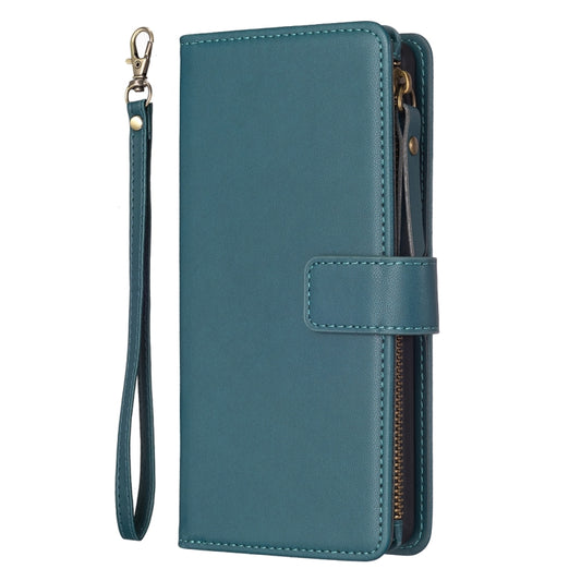 9 Card Slots Zipper Wallet Leather Flip Phone Case, For Samsung Galaxy A32 5G, For Samsung Galaxy S21 5G, For Samsung Galaxy S21+ 5G, For Samsung Galaxy S21 Ultra 5G, For Samsung Galaxy A12, For Samsung Galaxy A42 5G, For Samsung Galaxy A31            ...
