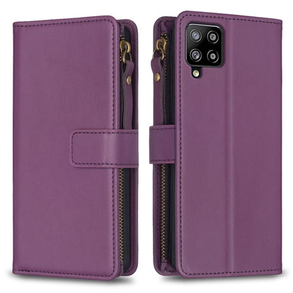 9 Card Slots Zipper Wallet Leather Flip Phone Case, For Samsung Galaxy A32 5G, For Samsung Galaxy S21 5G, For Samsung Galaxy S21+ 5G, For Samsung Galaxy S21 Ultra 5G, For Samsung Galaxy A12, For Samsung Galaxy A42 5G, For Samsung Galaxy A31            ...