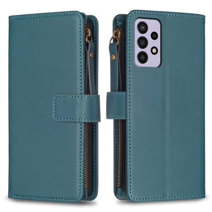 9 Card Slots Zipper Wallet Leather Flip Phone Case, For Samsung Galaxy A22 4G, For Samsung Galaxy A22 5G, For Samsung Galaxy S21 FE 5G, For Samsung Galaxy A23 4G, For Samsung Galaxy A32 4G, For Samsung Galaxy A72, For Samsung Galaxy A52                ...
