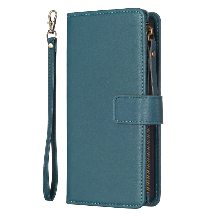 9 Card Slots Zipper Wallet Leather Flip Phone Case, For Samsung Galaxy A22 4G, For Samsung Galaxy A22 5G, For Samsung Galaxy S21 FE 5G, For Samsung Galaxy A23 4G, For Samsung Galaxy A32 4G, For Samsung Galaxy A72, For Samsung Galaxy A52                ...