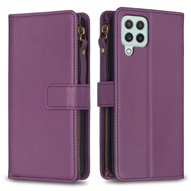 9 Card Slots Zipper Wallet Leather Flip Phone Case, For Samsung Galaxy A22 4G, For Samsung Galaxy A22 5G, For Samsung Galaxy S21 FE 5G, For Samsung Galaxy A23 4G, For Samsung Galaxy A32 4G, For Samsung Galaxy A72, For Samsung Galaxy A52                ...