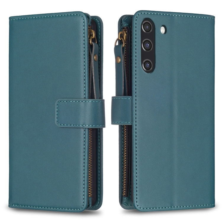 9 Card Slots Zipper Wallet Leather Flip Phone Case, For Samsung Galaxy A22 4G, For Samsung Galaxy A22 5G, For Samsung Galaxy S21 FE 5G, For Samsung Galaxy A23 4G, For Samsung Galaxy A32 4G, For Samsung Galaxy A72, For Samsung Galaxy A52                ...