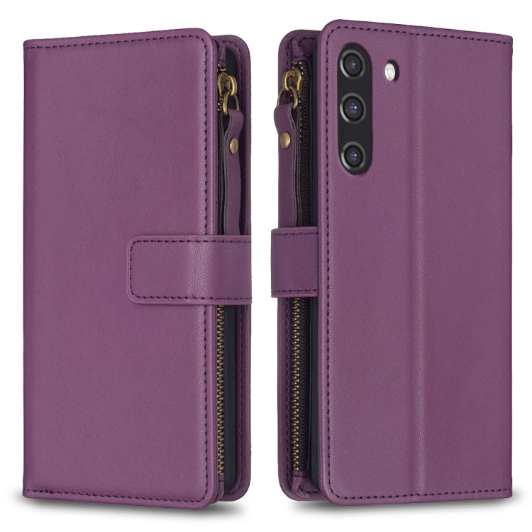 9 Card Slots Zipper Wallet Leather Flip Phone Case, For Samsung Galaxy A22 4G, For Samsung Galaxy A22 5G, For Samsung Galaxy S21 FE 5G, For Samsung Galaxy A23 4G, For Samsung Galaxy A32 4G, For Samsung Galaxy A72, For Samsung Galaxy A52                ...