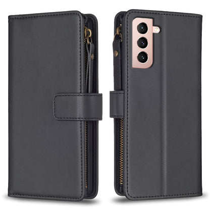 9 Card Slots Zipper Wallet Leather Flip Phone Case, For Samsung Galaxy A32 5G, For Samsung Galaxy S21 5G, For Samsung Galaxy S21+ 5G, For Samsung Galaxy S21 Ultra 5G, For Samsung Galaxy A12, For Samsung Galaxy A42 5G, For Samsung Galaxy A31            ...