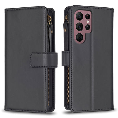 9 Card Slots Zipper Wallet Leather Flip Phone Case, For Samsung Galaxy A73 5G, For Samsung Galaxy A33, For Samsung Galaxy A13, For Samsung Galaxy S22 Ultra 5G, For Samsung Galaxy S22+ 5G, For Samsung Galaxy S22 5G, For Samsung Galaxy A03s              ...