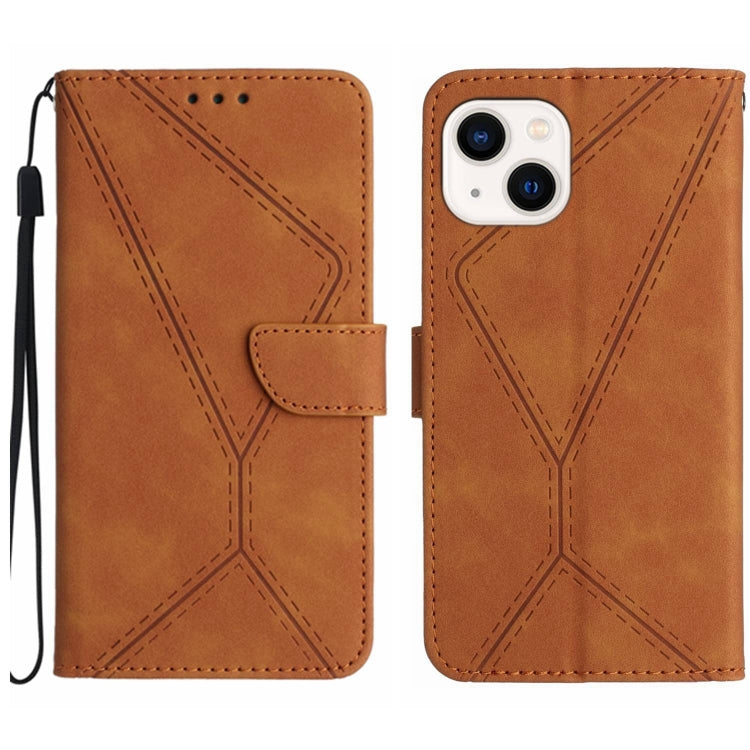 Stitching Embossed Leather Phone Case, For iPhone 16, For iPhone 15 Pro Max, For iPhone 15 Pro, For iPhone 15 Plus, For iPhone 15