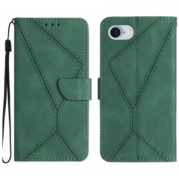 Stitching Embossed Leather Phone Case, For iPhone 17e / 16e, For iPhone 17 Pro Max, For iPhone 17 Pro, For iPhone 17, For iPhone Air, For iPhone 16 Pro Max, For iPhone 16 Pro, For iPhone 16 Plus