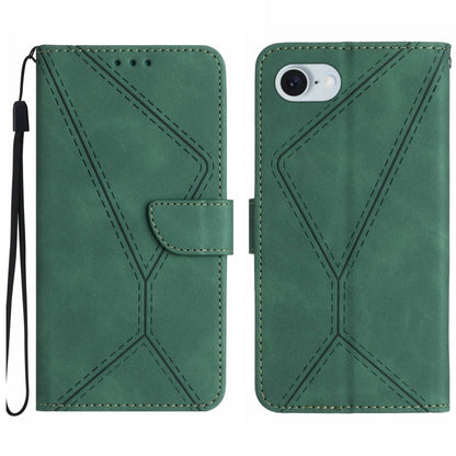Stitching Embossed Leather Phone Case, For iPhone 17e / 16e, For iPhone 17 Pro Max, For iPhone 17 Pro, For iPhone 17, For iPhone Air, For iPhone 16 Pro Max, For iPhone 16 Pro, For iPhone 16 Plus