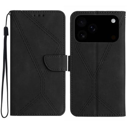 Stitching Embossed Leather Phone Case, For iPhone 17e / 16e, For iPhone 17 Pro Max, For iPhone 17 Pro, For iPhone 17, For iPhone Air, For iPhone 16 Pro Max, For iPhone 16 Pro, For iPhone 16 Plus