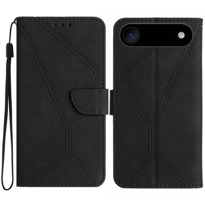 Stitching Embossed Leather Phone Case, For iPhone 17e / 16e, For iPhone 17 Pro Max, For iPhone 17 Pro, For iPhone 17, For iPhone Air, For iPhone 16 Pro Max, For iPhone 16 Pro, For iPhone 16 Plus