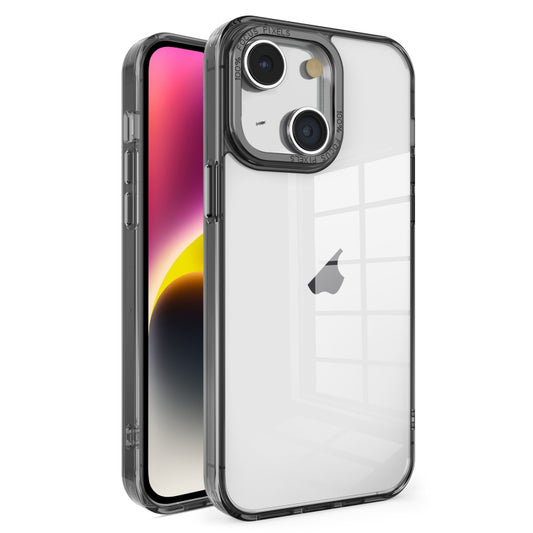 Crystal TPU + PC Electroplated Lens Frame Phone Case, For iPhone 14 Plus, For iPhone 14, For iPhone 14 Pro, For iPhone 14 Pro Max, For iPhone 13 Pro Max, For iPhone 13 Pro, For iPhone 13, For iPhone 12, For iPhone 12 Pro Max